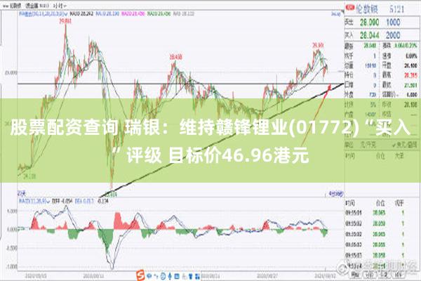 股票配资查询 瑞银：维持赣锋锂业(01772)“买入”评级 目标价46.96港元